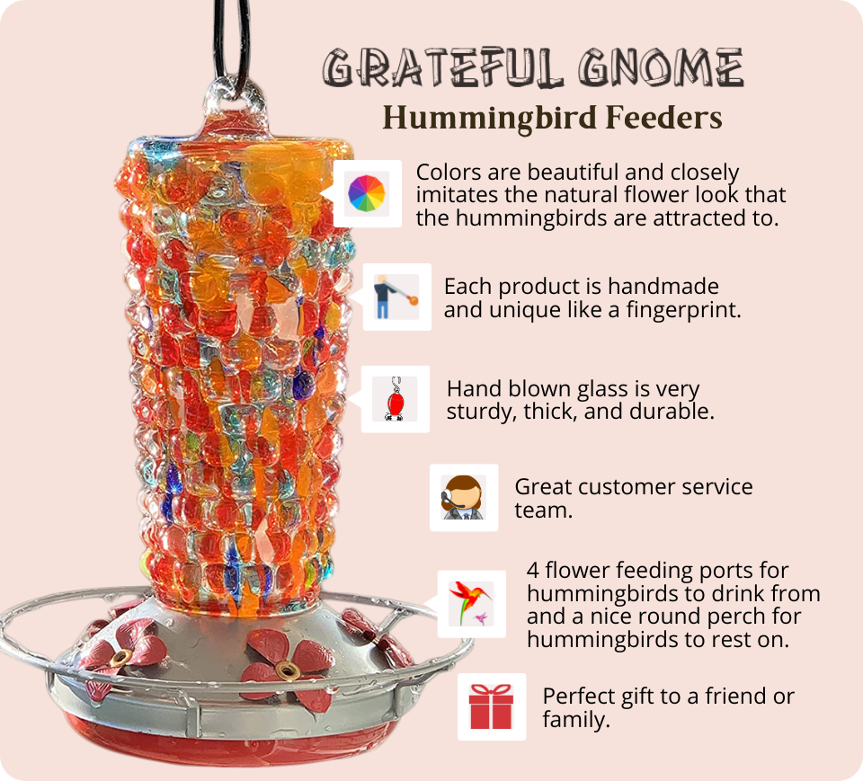 Cherokee Corn Hummingbird Feeder Grateful Gnome