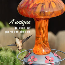 Load image into Gallery viewer, Red and Orange Mushroom Hummingbird Feeders - 32 Fluid Ounces