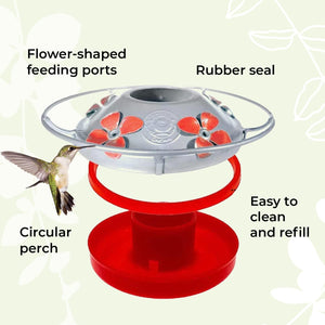 Renaissance Ruby Hummingbird Feeder - 12 fl. oz