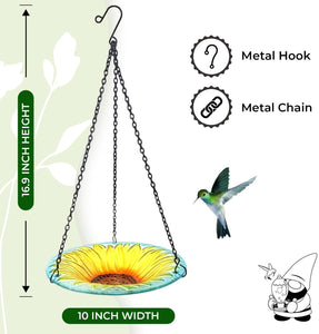 Hanging Sunflower Birdbath