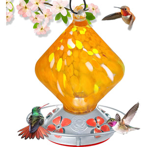 Orange Sugar Cube Hummingbird Feeder - 18 floz