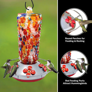 Cherokee Corn Hummingbird Feeder - 12 Fluid Ounces Lawn & Patio Grateful Gnome