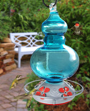 Load image into Gallery viewer, Carolina Blue Sky Hummingbird Feeder Lawn &amp; Patio Grateful Gnome