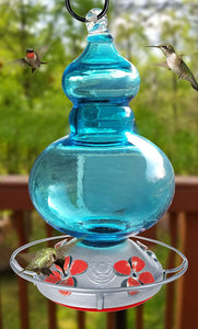 Carolina Blue Sky Hummingbird Feeder Lawn & Patio Grateful Gnome