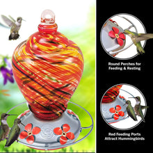 Load image into Gallery viewer, Red Tornado Hummingbird Feeder - 30 Fluid Ounce Lawn &amp; Patio Grateful Gnome 