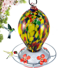 Load image into Gallery viewer, Speckled Egg Hummingbird Feeder - 28oz Lawn &amp; Patio Grateful Gnome